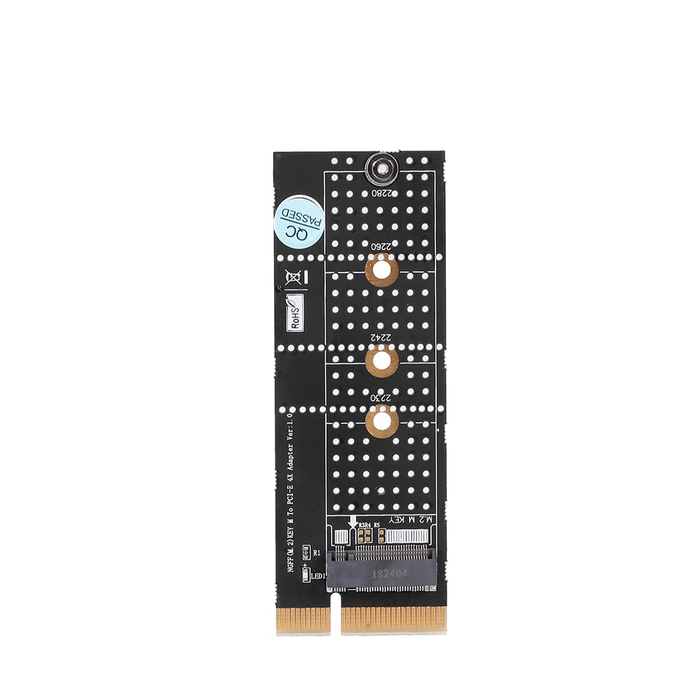 M.2 NVME M Key SSD to PCI- E 4X Adapter Card Vertical