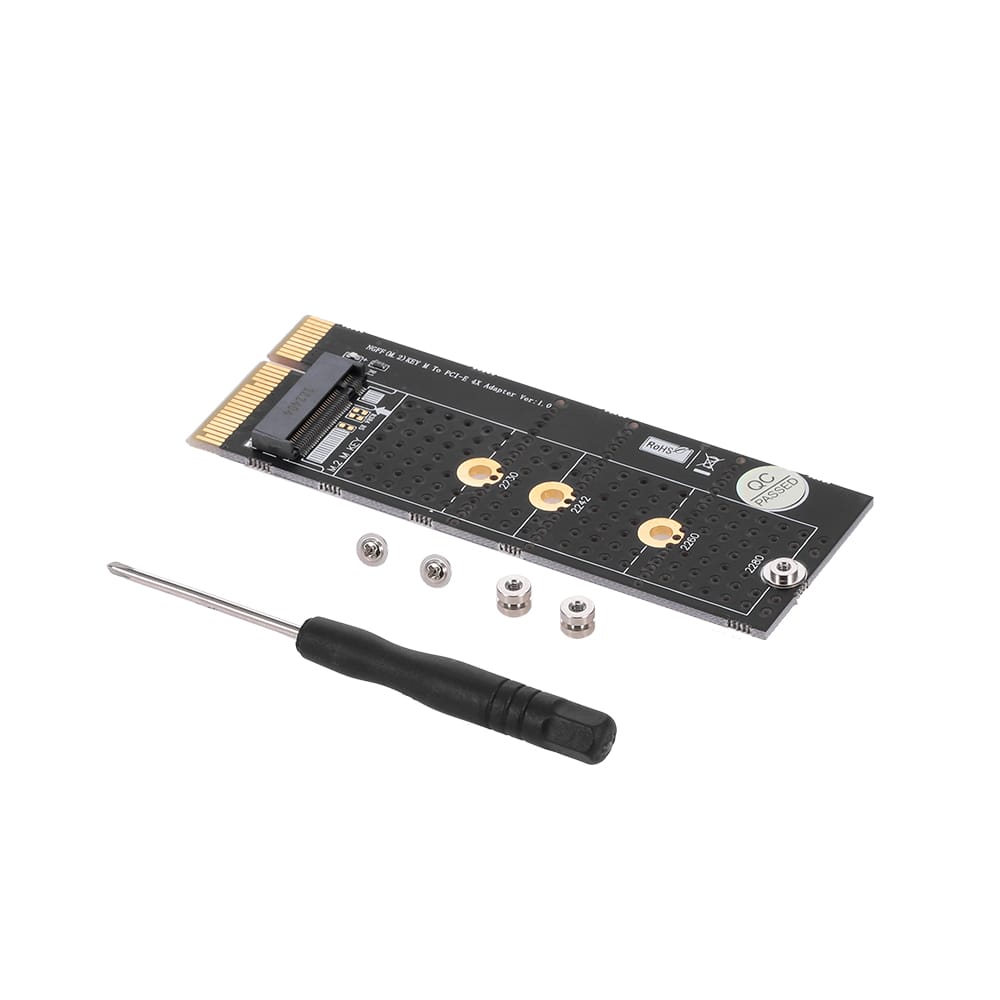 M.2 NVME M Key SSD to PCI- E 4X Adapter Card Vertical