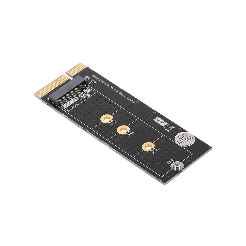 M.2 NVME M Key SSD to PCI- E 4X Adapter Card Vertical