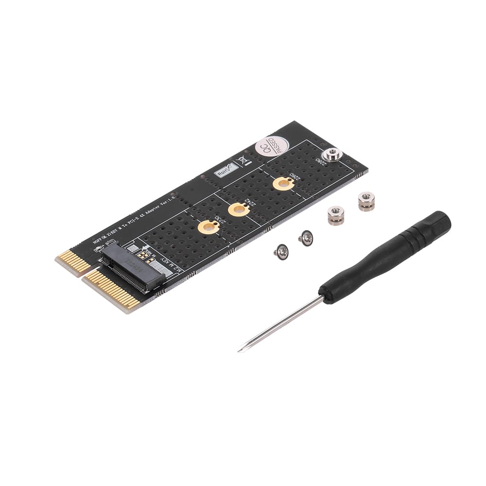 M.2 NVME M Key SSD to PCI- E 4X Adapter Card Vertical