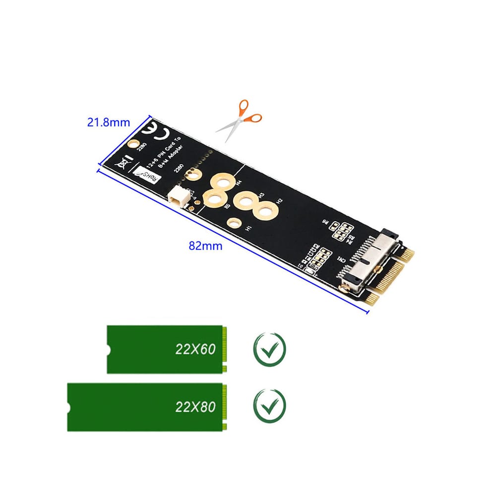 M.2 NVME SSD Adapter Card Connector Converter For BCM94360CD