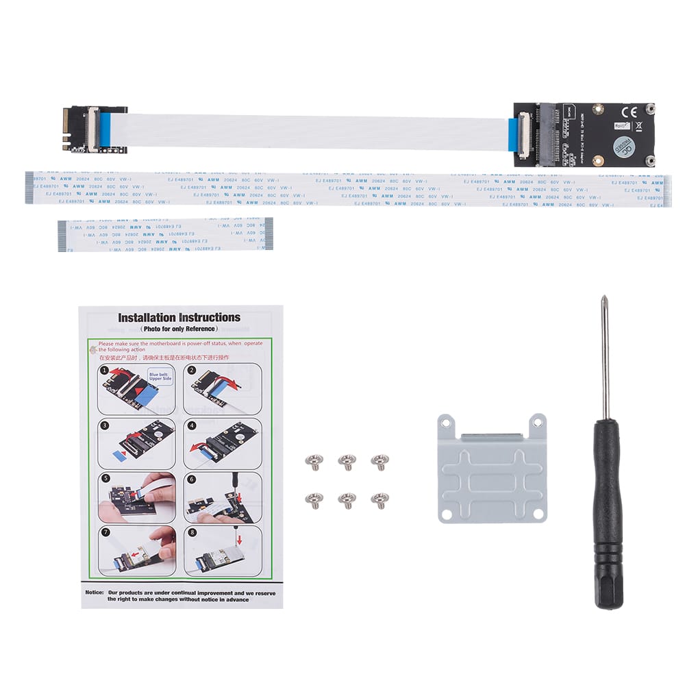 NGFF A+E to Mini PCI-E Adapter M.2 WIFI Adapter Card Board