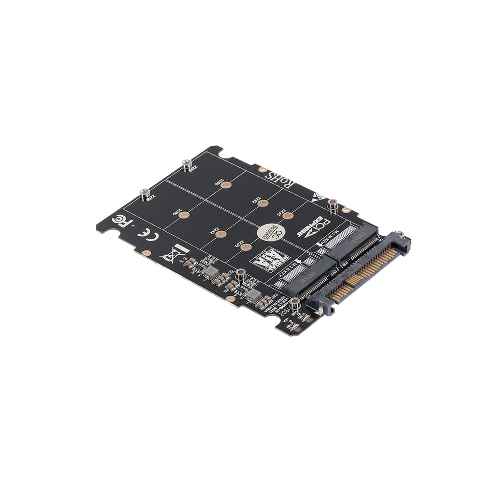M.2 NGFF SSD(Key M) Key B SSD to U.2 SFF-8639 Adapter Card