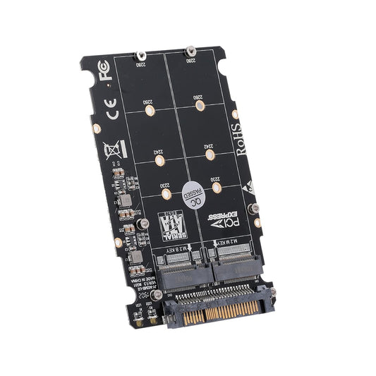 M.2 NGFF SSD(Key M) Key B SSD to U.2 SFF-8639 Adapter Card