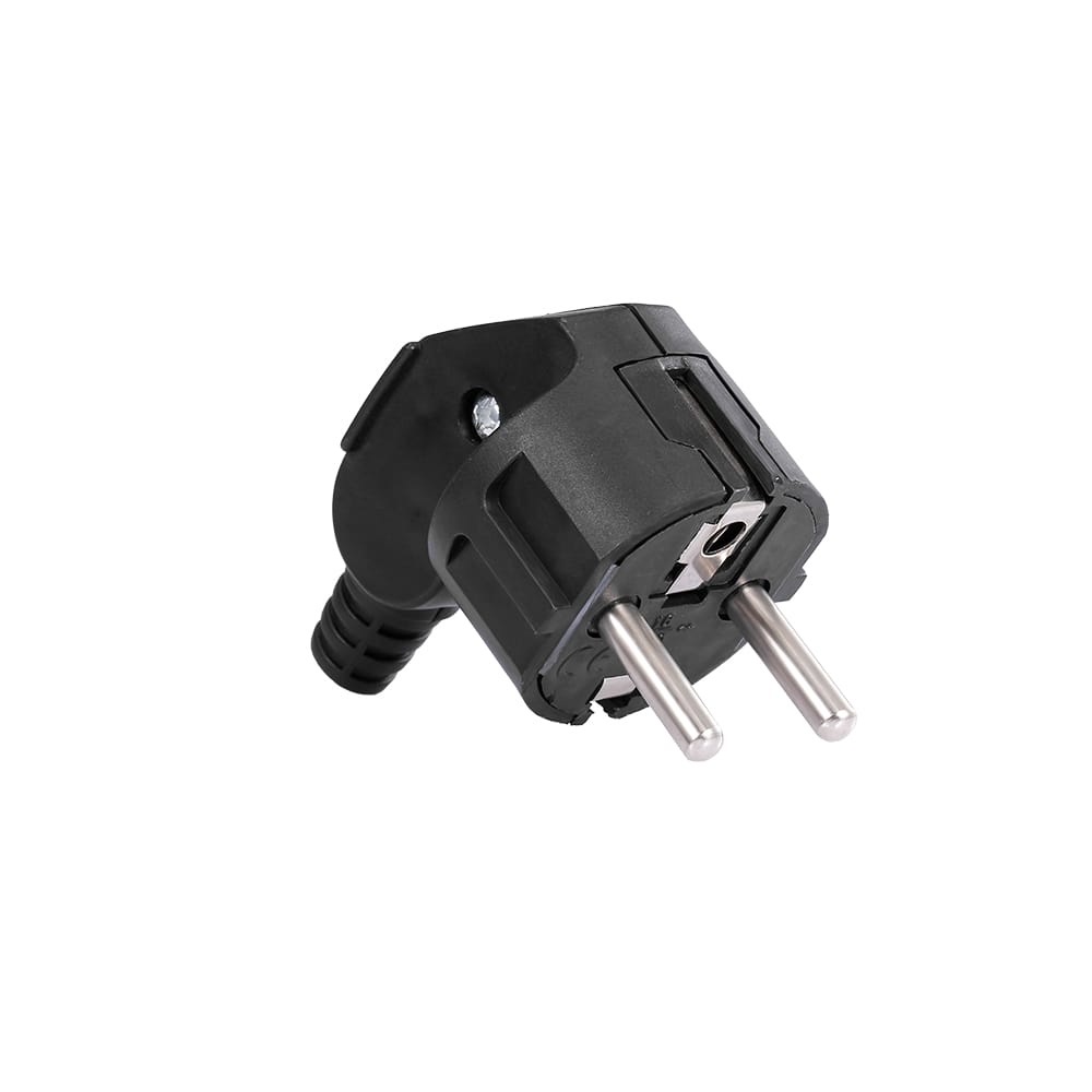 16A EU Removable Plug Round Pin German Standard Bent Plug