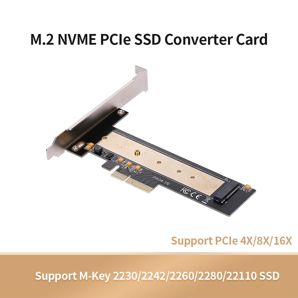 M.2 to PCIe3.0 Adapter Card M.2 NVME PCIe SSD Converter Card