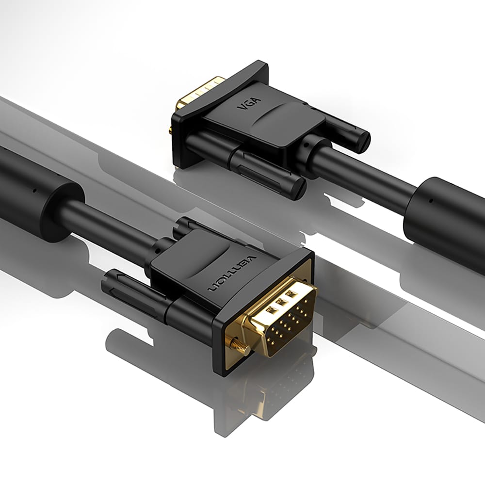 Vention VGA Cable 3+6 VGA Male to Male Cable with HD 1080P - 1m