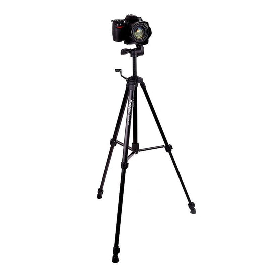 Fotopro DIGI-9300 Adjustable 565mm-1570mm 4kg Burden Three-dimensional Head Aluminium Alloy Tripod Holder Stand Mount with Carry Bag for Card Machine & DSLR & DV Digital Camera