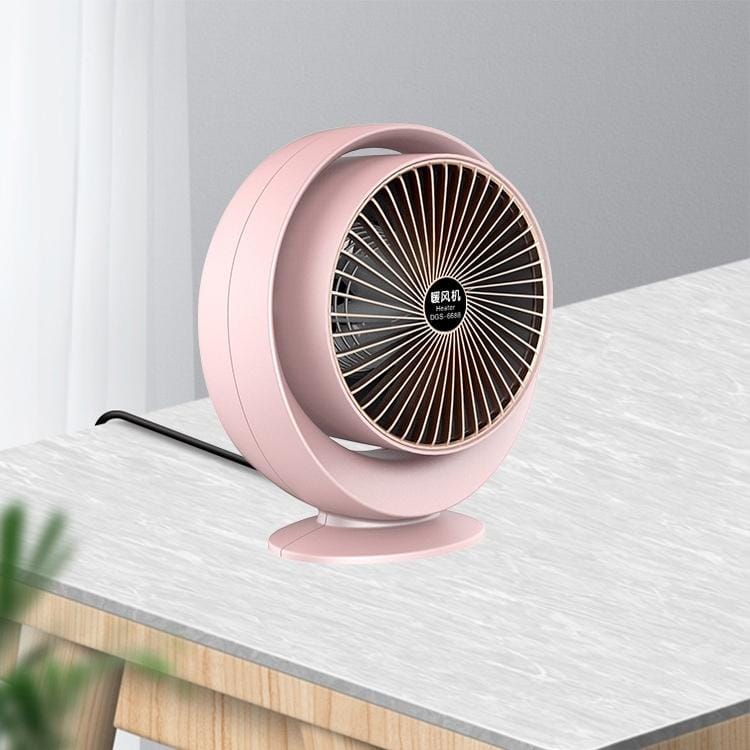 Home Desktop Heaters Office Electric Heaters Small Heaters, CN Plug (Round Cherry Pink)