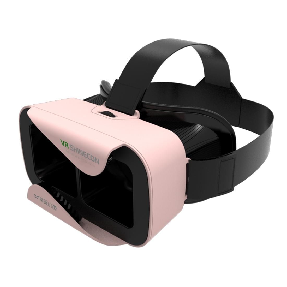 VR SHINECON 3 Xiaocang Virtual Reality 3D Video Glasses for iPhone 6 Plus / Galaxy S7 etc. 4.7 inch - 6.0 inch Android iOS Smartphone (Pink)