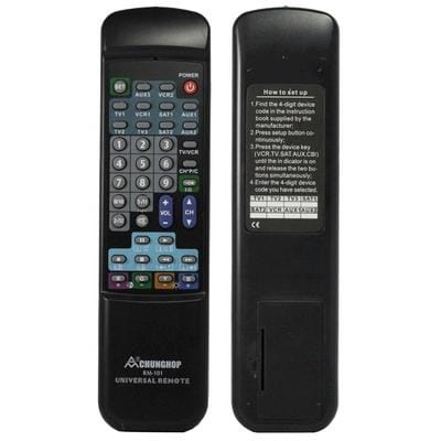 10 in 1 Universal Remote Control TV VCR VCD DVD CD (Black)
