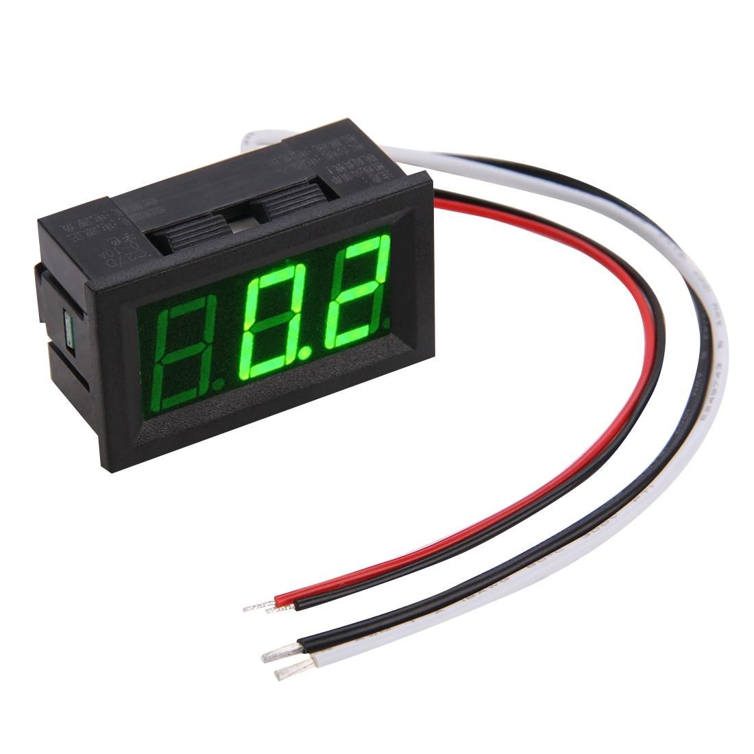 C27D Green Display LED Digital DC 0-10A Current Meter (Style3)