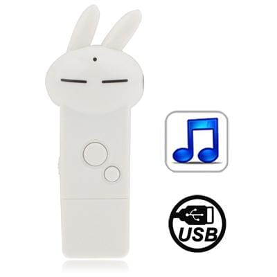 2GB Cartoon Rabbit Style MP3 Player (White)