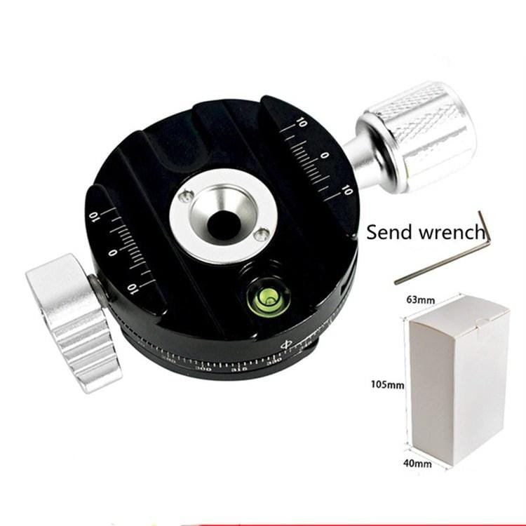 BEXIN QJ07 360 Degree Rotation Panoramic Clip Holder Pan/tilt Tripod Quick Release Plate