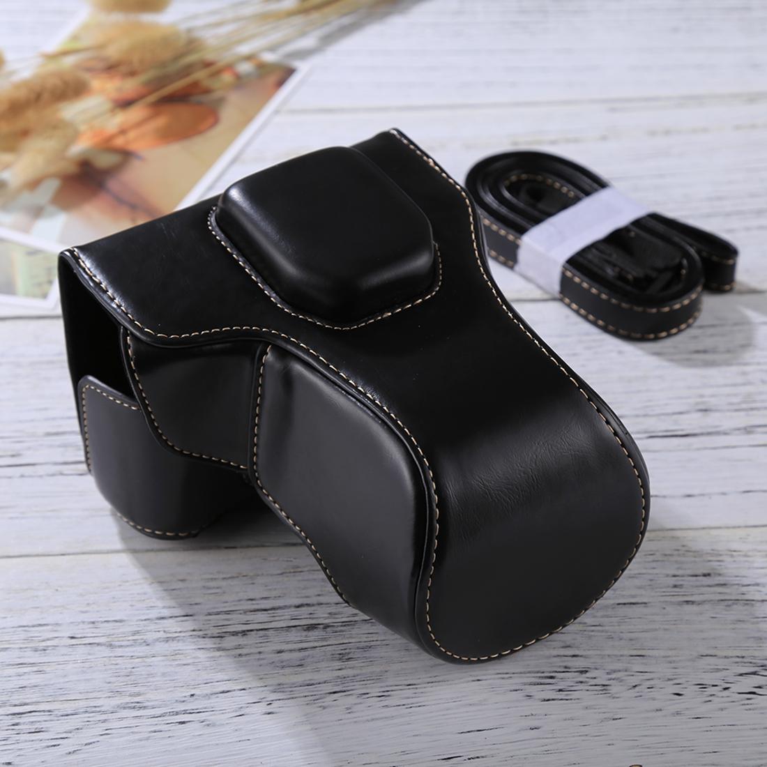 Full Body Camera PU Leather Case Bag with Strap for FUJIFILM XT10 / XT20 (Black)