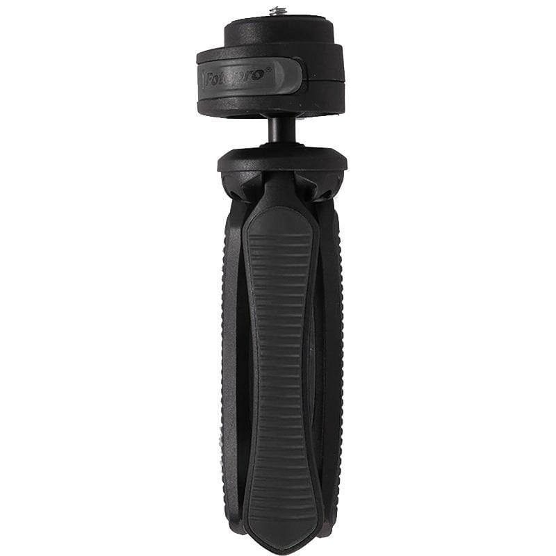 Fotopro SY-310 Adjustable 123mm-167mm 1.5kg Burden 1/4 inch Screw Portable Mini Tripod Holder Stand Mount with Protective Cover & Sling for Mobile Phone & GoPro & Card Machine & Micro DSLR Digital Camera (Yellow)