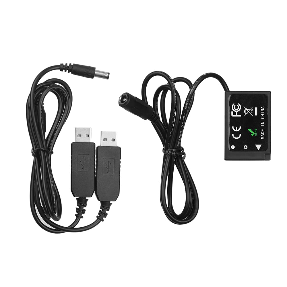 Andoer Dual USB Power Adpater DC Coupler Replacement DR-E17