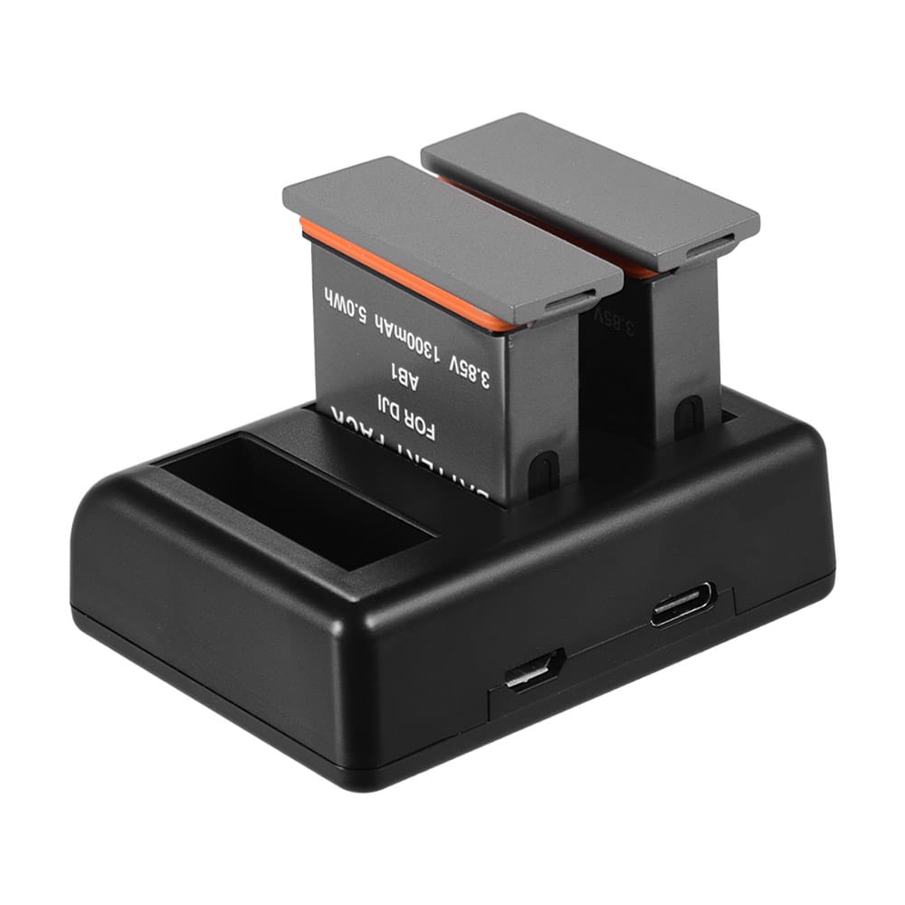 Charging Kit Triple Channel Charger with 2pcs 1300mAh