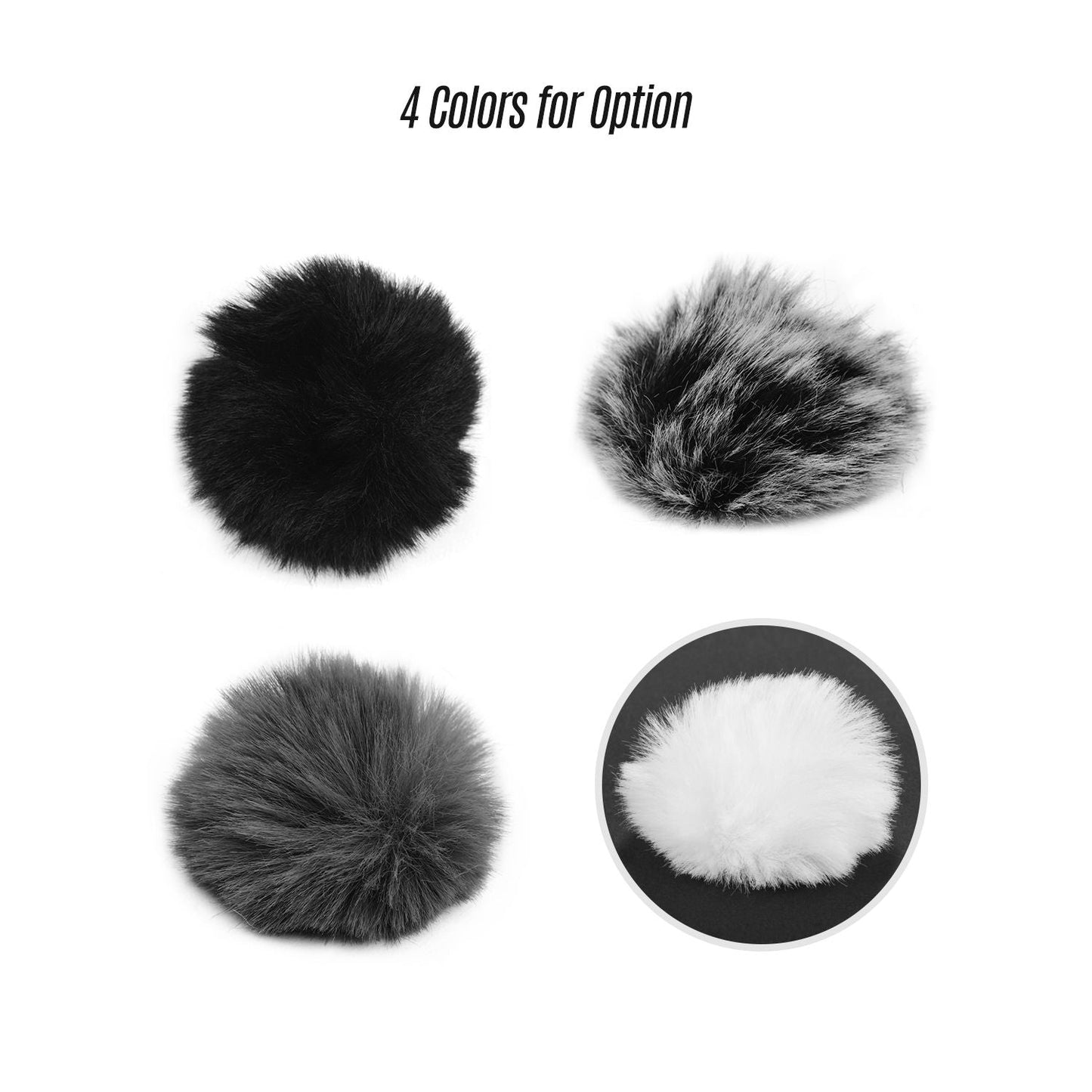 Clip-on Lavalier Microphone Windscreen Furry Windshield Mic