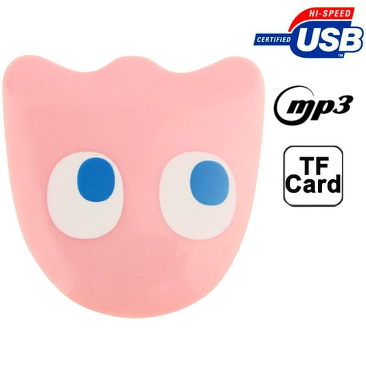 Lovely Octopus Style Card Reader MP3 Player, Support TF Card (Pink)