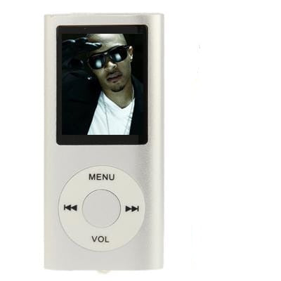 1.8 inch TFT Screen Metal MP4 Player with TF Card Slot, Support Recorder, FM Radio, E-Book and Calendar (Silver)