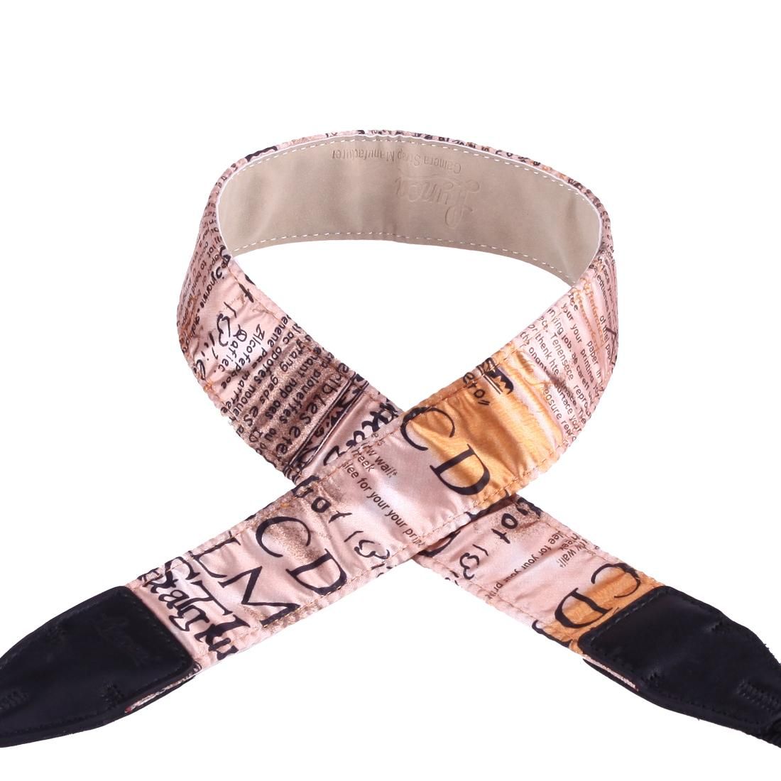LYNCA LI-04 European and American Style Series Champagne Pattern Universal Genuine Leather Shoulder Neck Strap Camera Strap for Nikon / Canon / Sony / Panasonic / SLR DSLR ILDC (Style5)