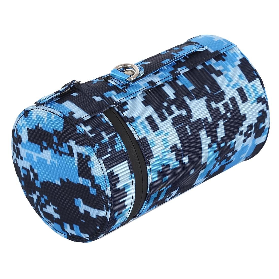 Camouflage Color Large Lens Case Zippered Cloth Pouch Box for DSLR Camera Lens, Size: 16x10x10cm (Blue)