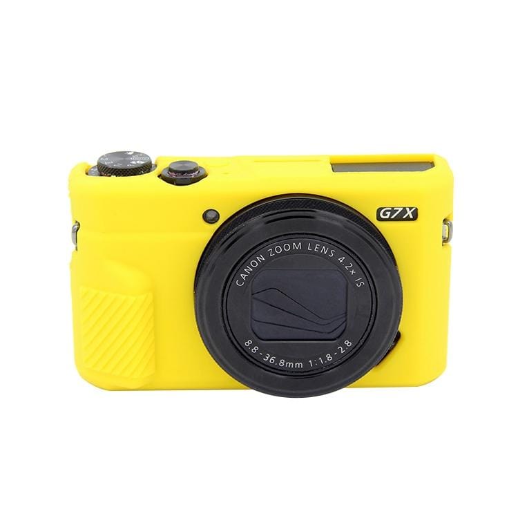 PULUZ Soft Silicone Protective Case for Canon EOS G7 X Mark II (Yellow)