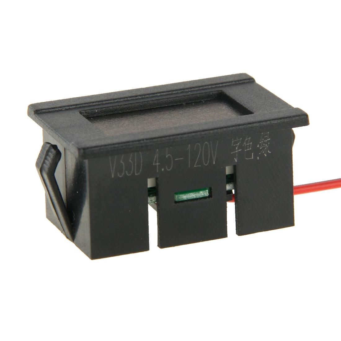 V33D 2 Wires Green Light Display Mini Digital Voltage Meter, Measure Voltage: DC 4.5-120V (Style3)