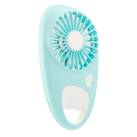 Portable Mini USB Rechargeable Fan Ventilation Air Conditioning Fan For Outdoor Travel (Blue)