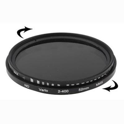 52mm ND Fader Neutral Density Adjustable Variable Filter ND 2 to ND 400 Filter (Black)