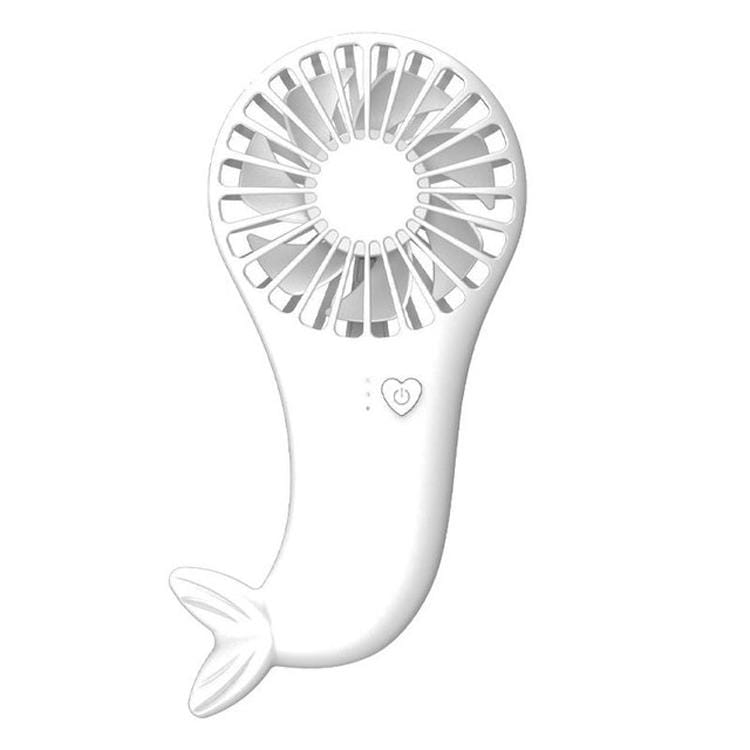 Mermaid Handheld USB Fan Student Dormitory Small Electric Fan (Blue)