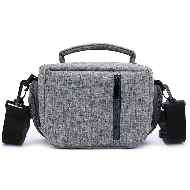 HUWANG Portable Waterproof Nylon Surface Material Outdoor Sports Sling Shoulder Bag for DSLR Cameras, Size: 20cm x 15cm x 12cm (Grey)