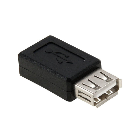 USB 2.0 AF to Mini 5 Pin USB Female Adapter (Black)