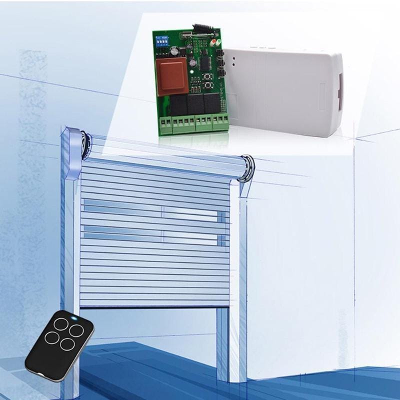 433MHZ Single Frequency Universal Automatic Cloning Remote Control PTX4 Replicator Learning Machine for Garage Gate Door (Red)