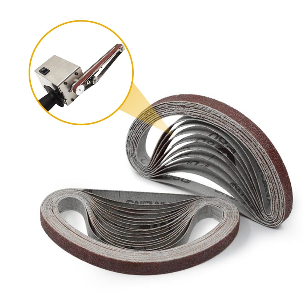 10pcs 10x330mm Abrasive Sanding Belts 120 Grit Sanding - 120