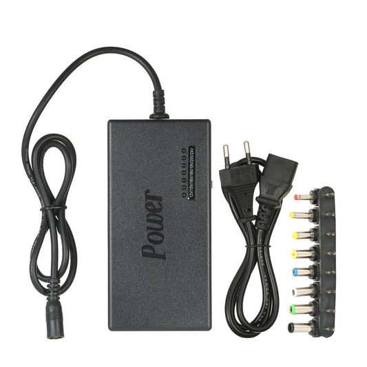 96W Universal Laptop Power Charger Adapter 8Pcs 12V to 24V - EU Plug