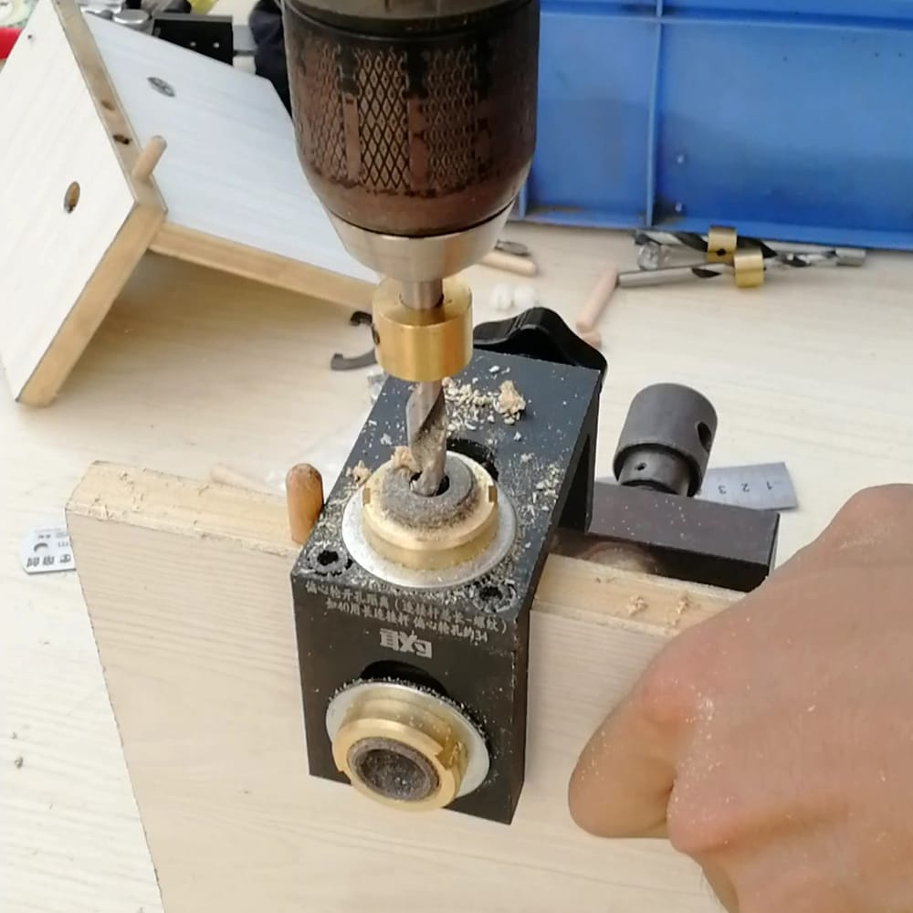 3-in-1 Woodworking Punch Locator Set Pocket Hole Jig - 1