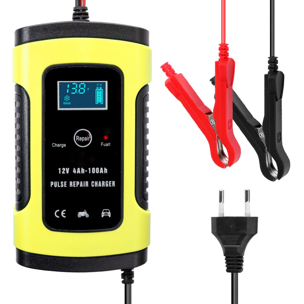 12V 6A Full Automatic Car Battery Charger Intelligent Fast - EU Plug