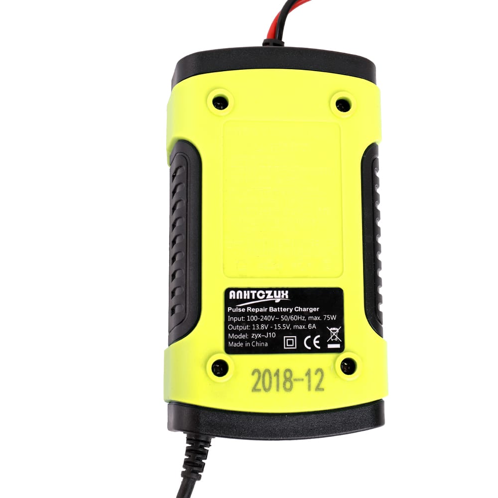 12V 6A Full Automatic Car Battery Charger Intelligent Fast - EU Plug