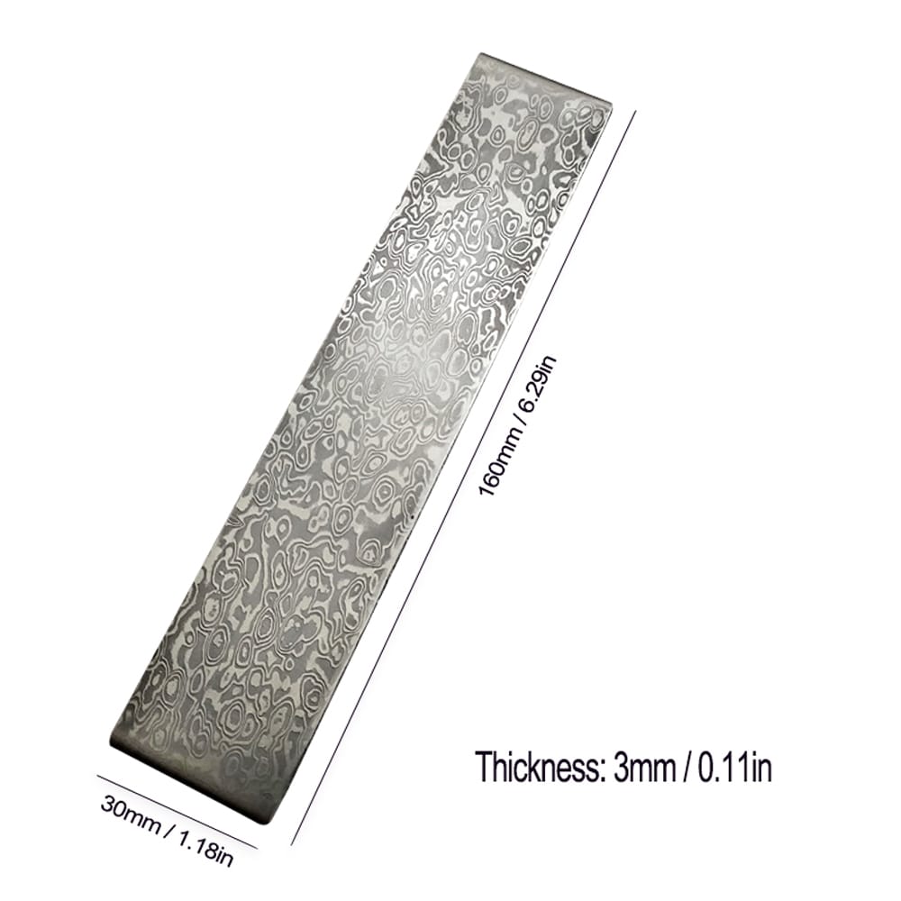 Damascus Steel DIY Cutter Making Materials Pattern Steel Bar - 2