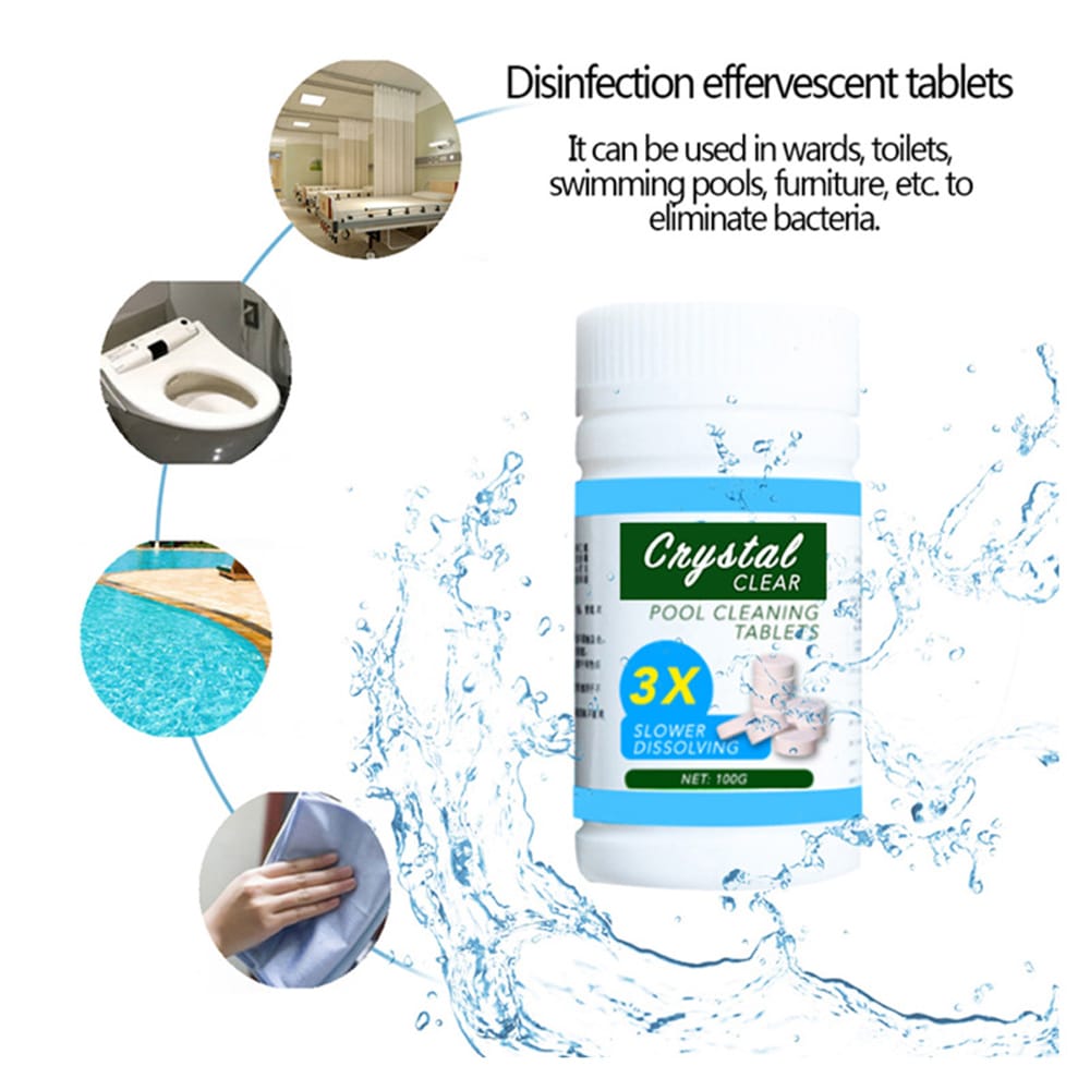 Pool Cleaning Float With 100pcs Purifier Tablets Swimming