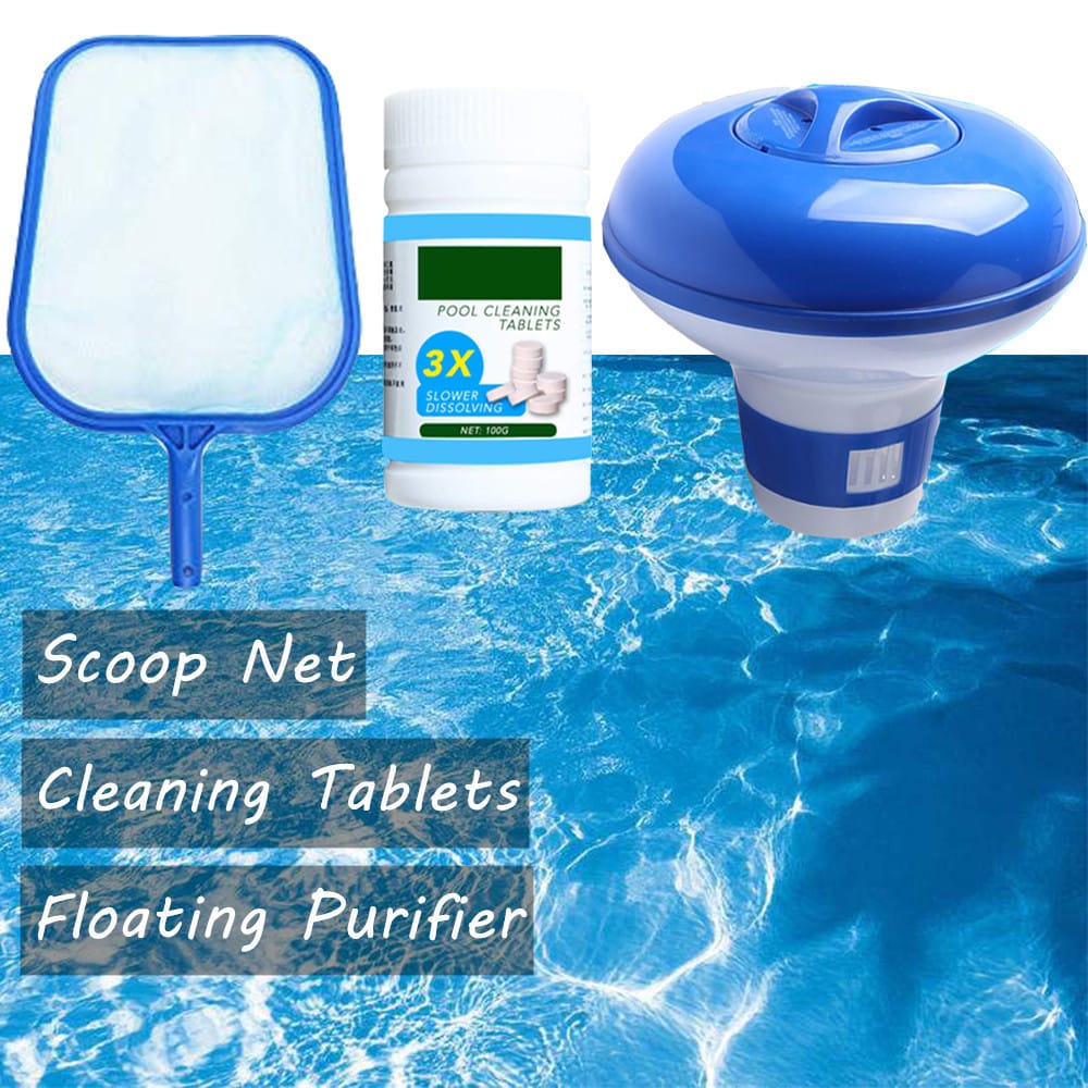 Swimming Pool Cleaning Kit Accessories Garden Pond Test