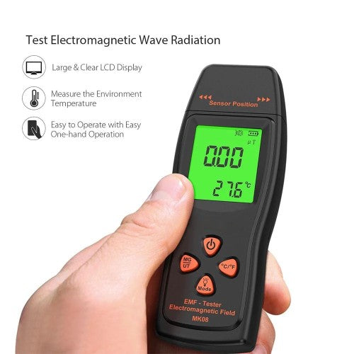 EMF Meter Handheld Mini Digital LCD EMF Detector - EMF Meter