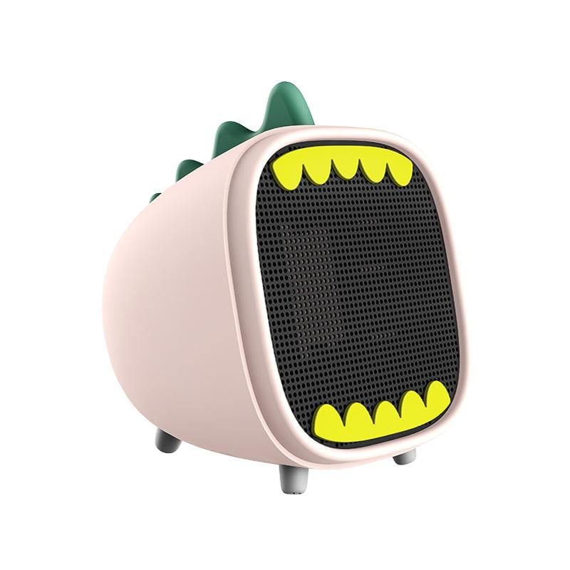 Small Dinosaur Heater Small Household Heater Dormitory Desktop Heater, CN Plug (Pink)