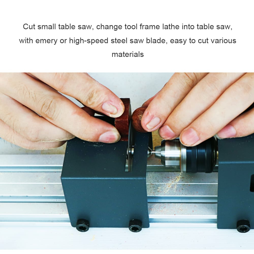 Mini Lathe Beads Polisher Machine Woodworking Craft DIY - Standard Version&EU Plug