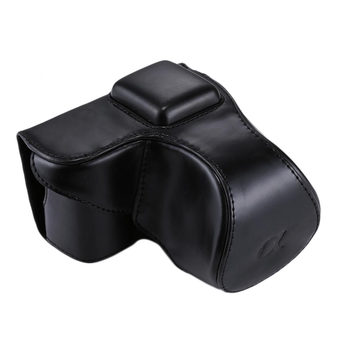 Full Body Camera PU Leather Case Bag with Strap for Sony NEX 5N / 5R / 5T (Black)
