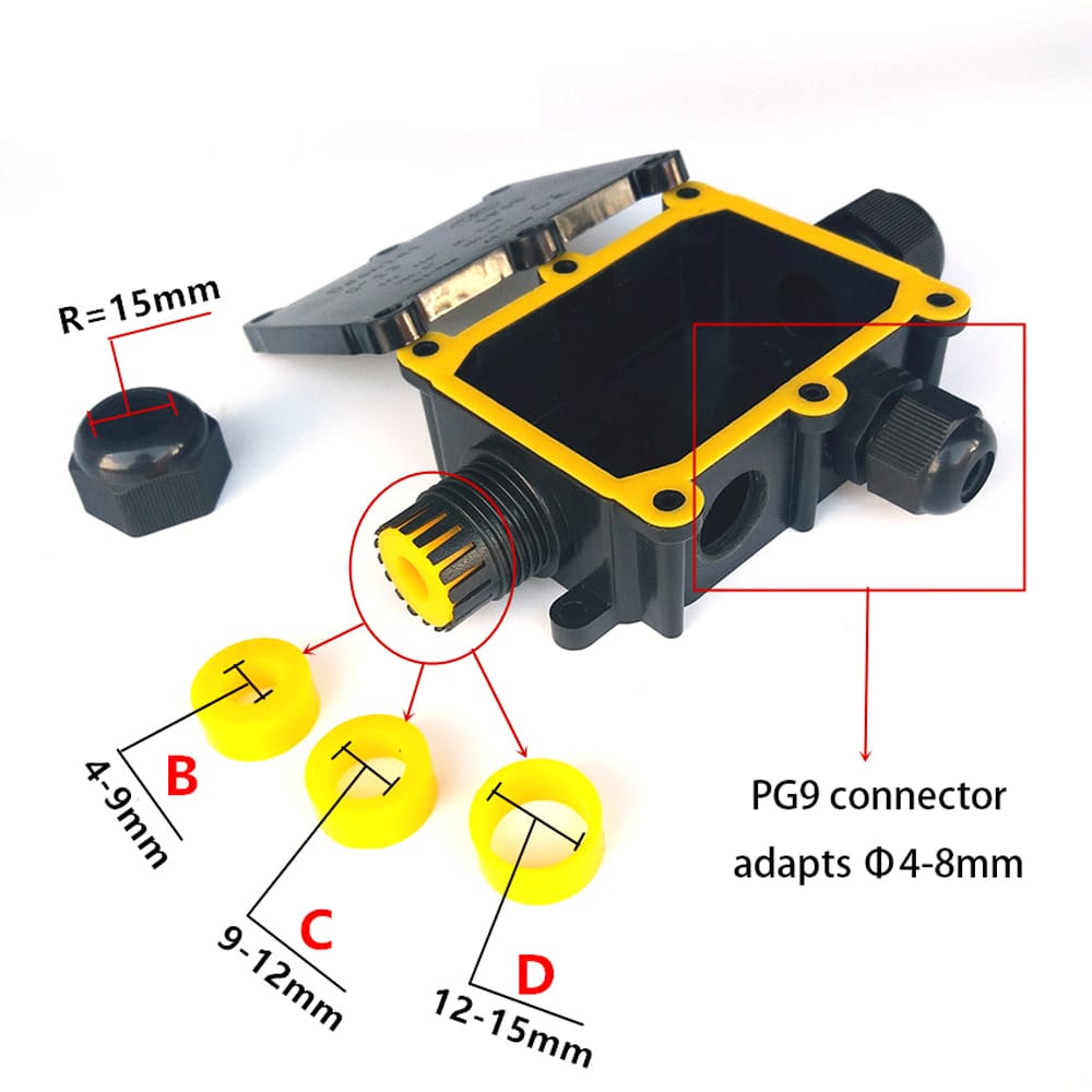 IP68 Waterproof Junction Box Underground Outdoor Cable Line - 5