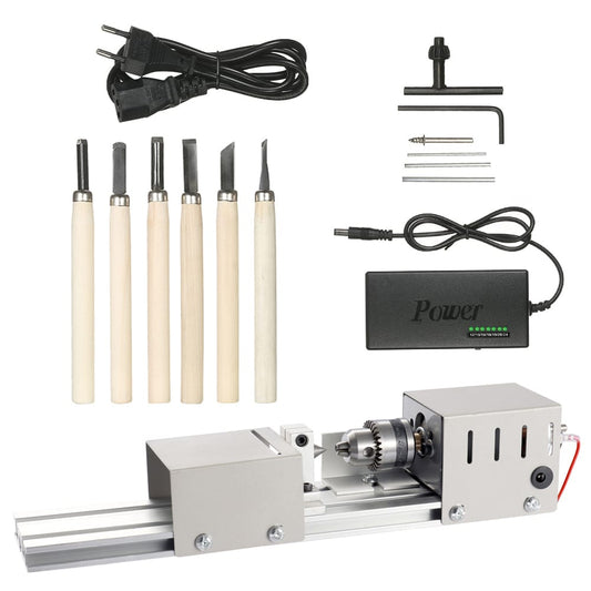 Beads Grinding and Polishing Machine Mini Lathe DIY - EU Plug