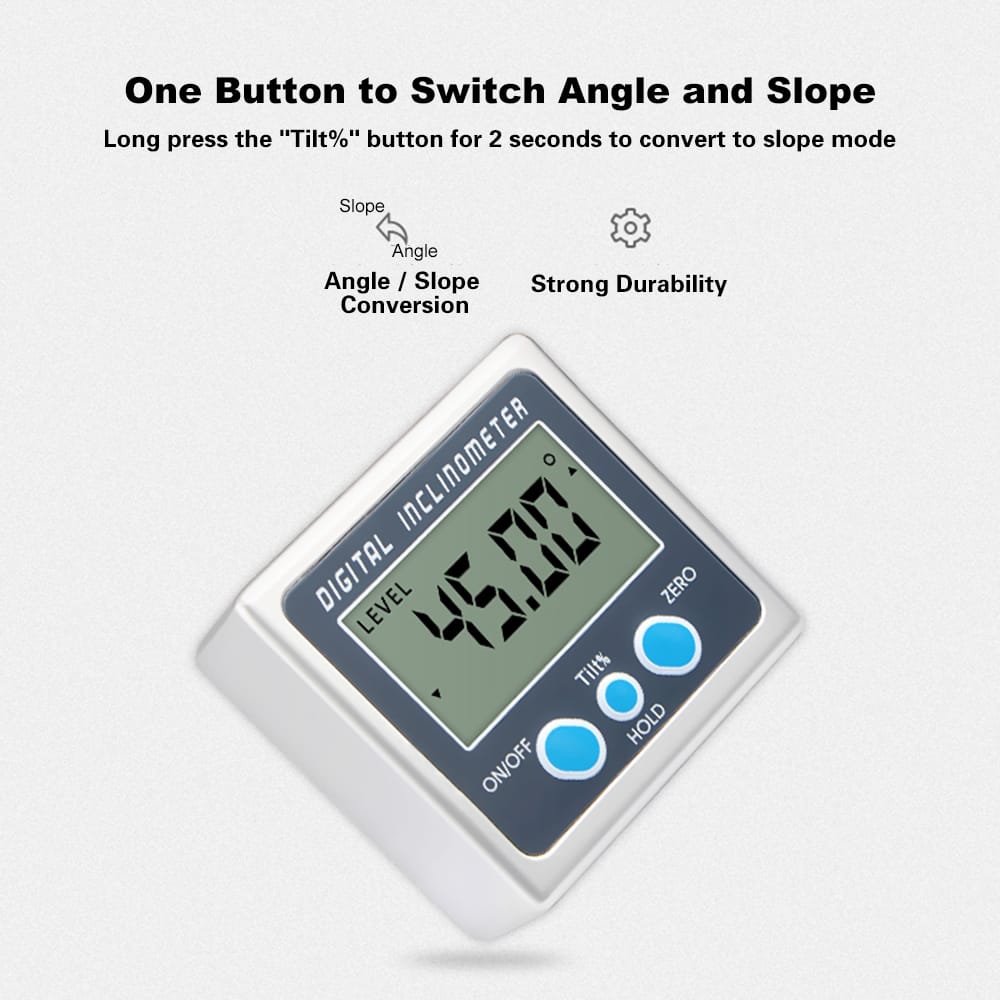 Multi-functional Digital Inclinometer Zinc Alloy Shell 360� - Type 2